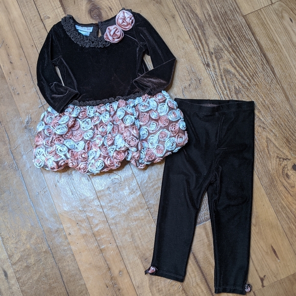 Jessica Ann Other - Jessica Ann Velvet Dress and Pant Outfit